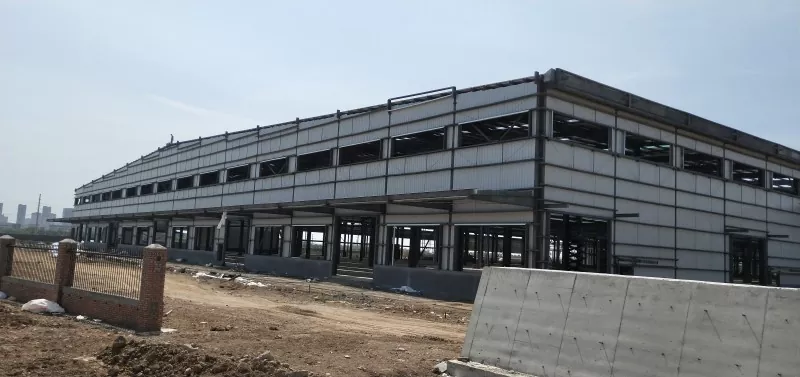 Modulaarne terasraami logistika laohoone ehitus